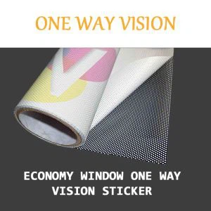 Sticer Golwg Ffenestr Un Ffordd