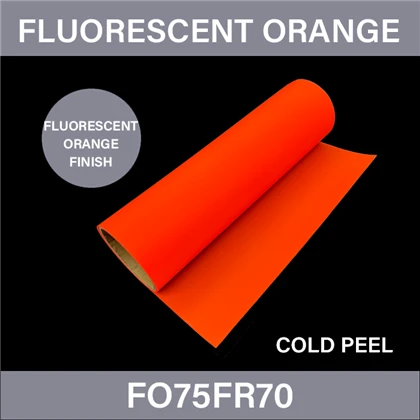 Rholyn ffoil dtf oren fflwroleuol
